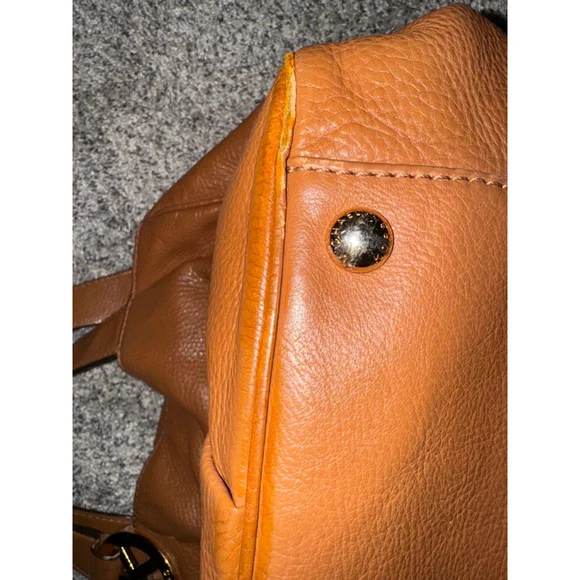 Women's Michael Kors Brown Gold Leather Hobo Bag One Size​ - Picture 4 of 16